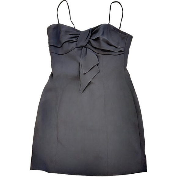 Shoshanna Fiona Bow Bodice LBD Bodycon sleeveless Mini Dress Size 4 - Picture 9 of 9